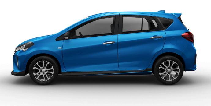 perodua myvi electric blue